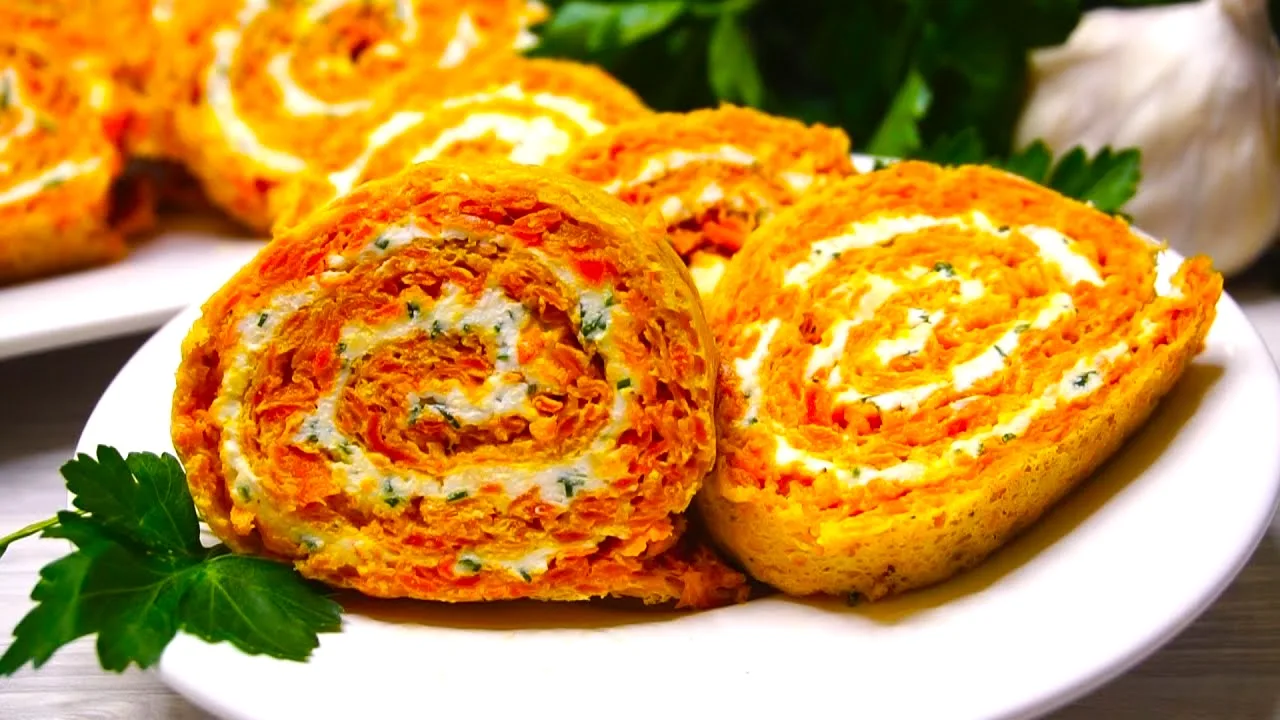 Вже вирішила: ця закуска точно буде на моєму святковому столі. 500 г моркви, 2–3 яйця і крем-сир — виходить смачно, ефектно та зовсім недорого