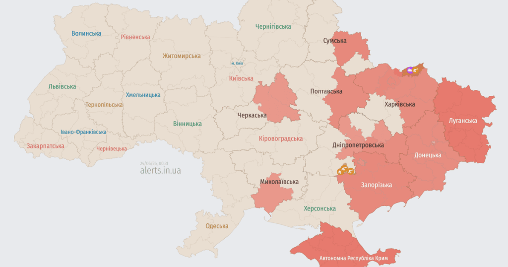 Ворог атакує Україну ударними БпЛА: напрямок руху