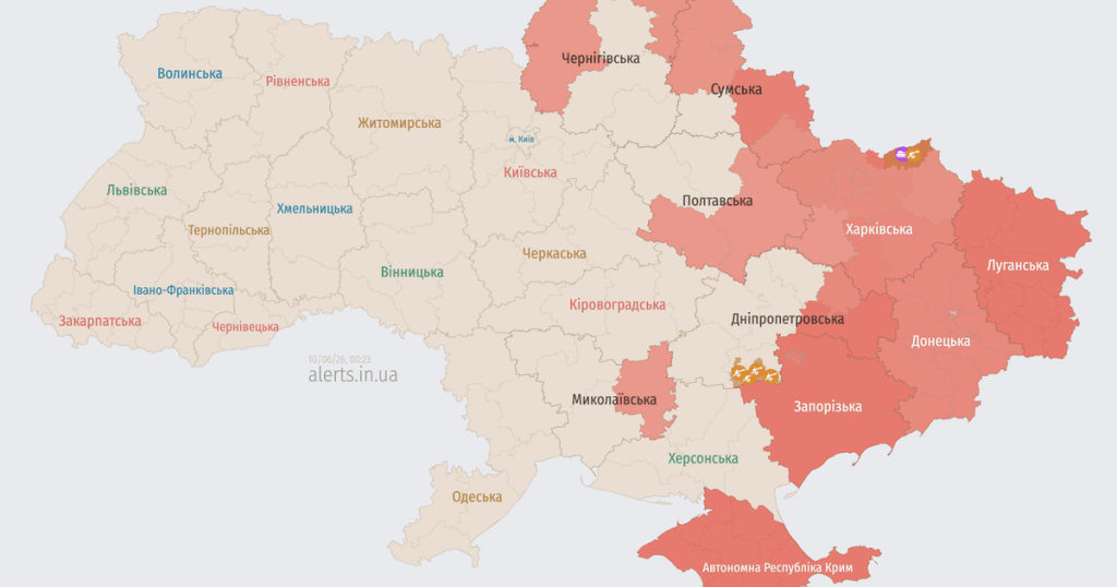 Ворог атакує Україну ударними БпЛА: напрямок руху